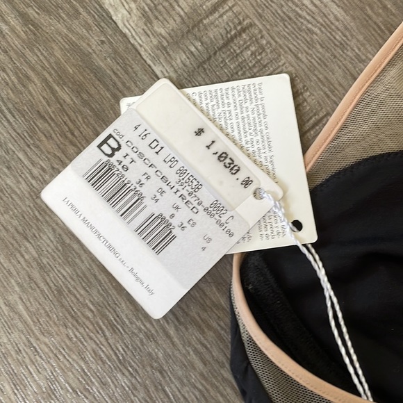 La Perla black nude mesh B cup bodysuit - Picture 3 of 6